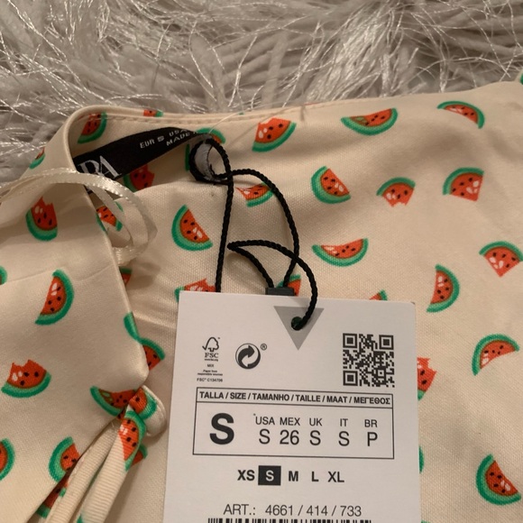 ✨HP✨NWT Zara satin crop top Size:S - Picture 7 of 8